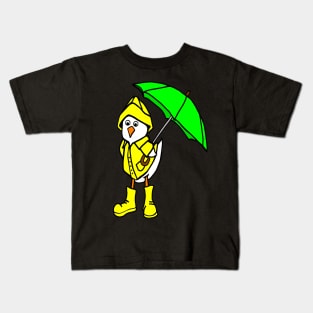 Rainy Day Duck Kids T-Shirt